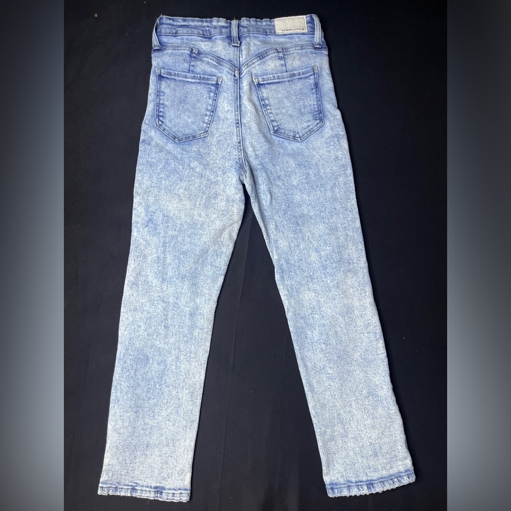 Kendall & Kylie Light Blue Slim Straight Distressed Jeans - Picture 2 of 3